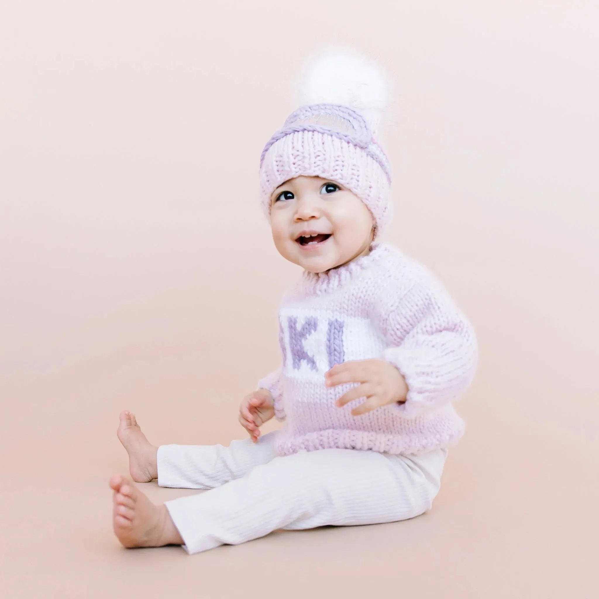 Ski Goggles Beanie, Baby Pink