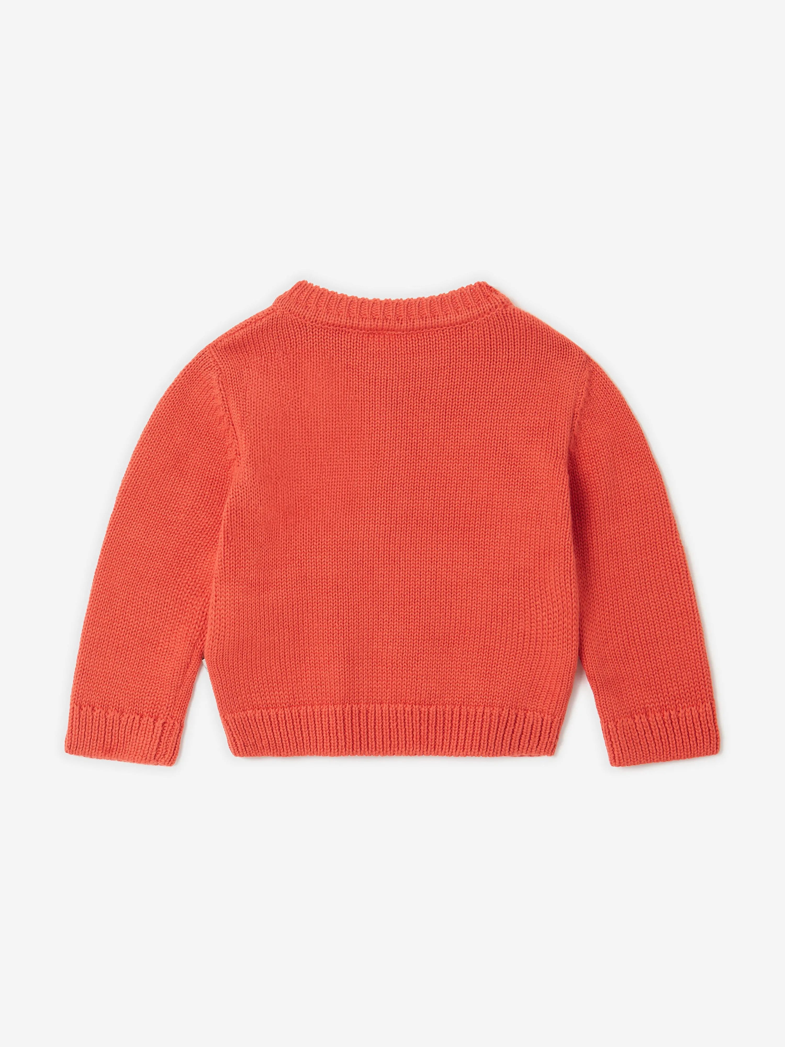 Stella McCartney Baby Girls Knitted Sheep Cardigan in Red
