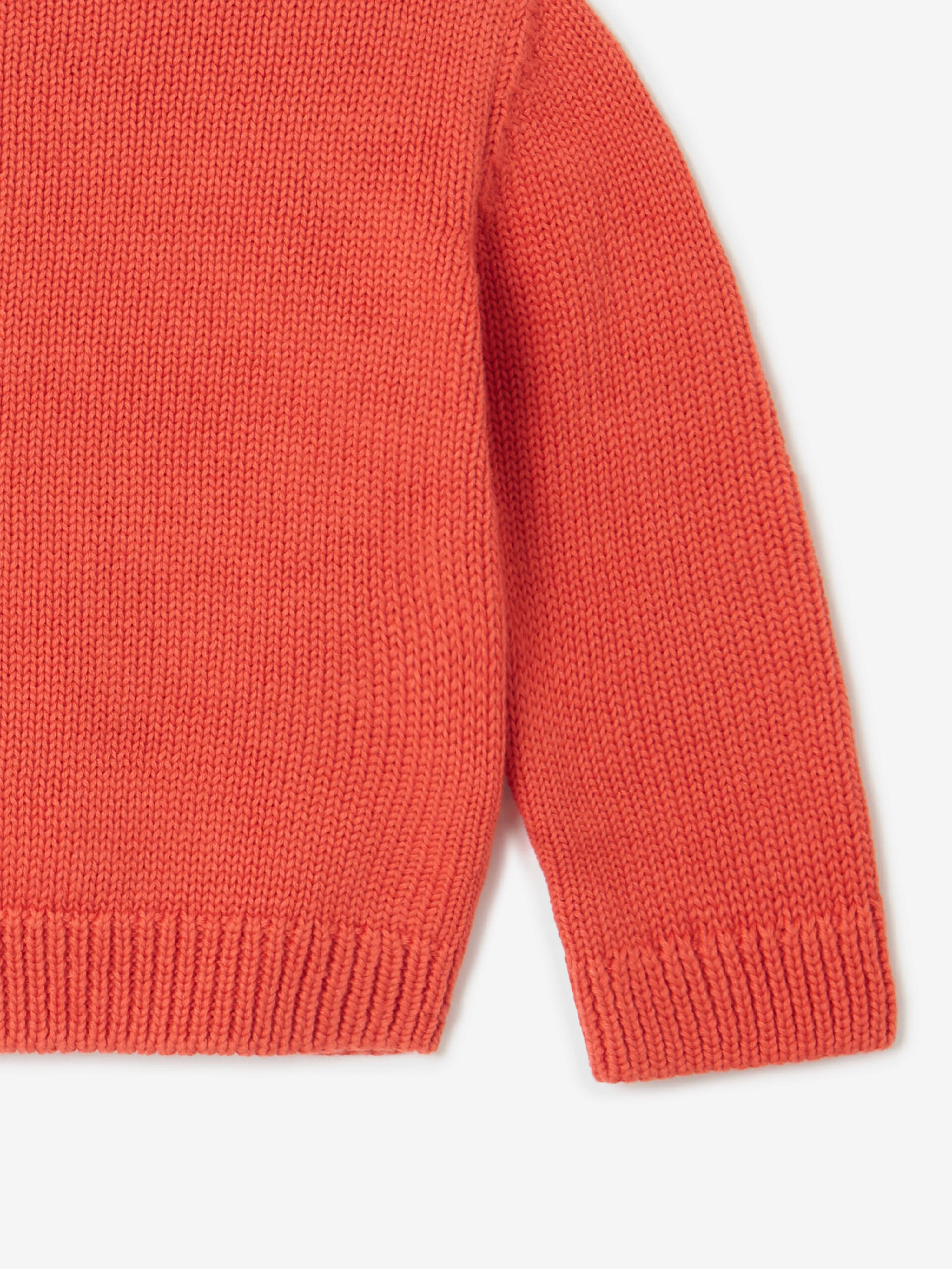 Stella McCartney Baby Girls Knitted Sheep Cardigan in Red