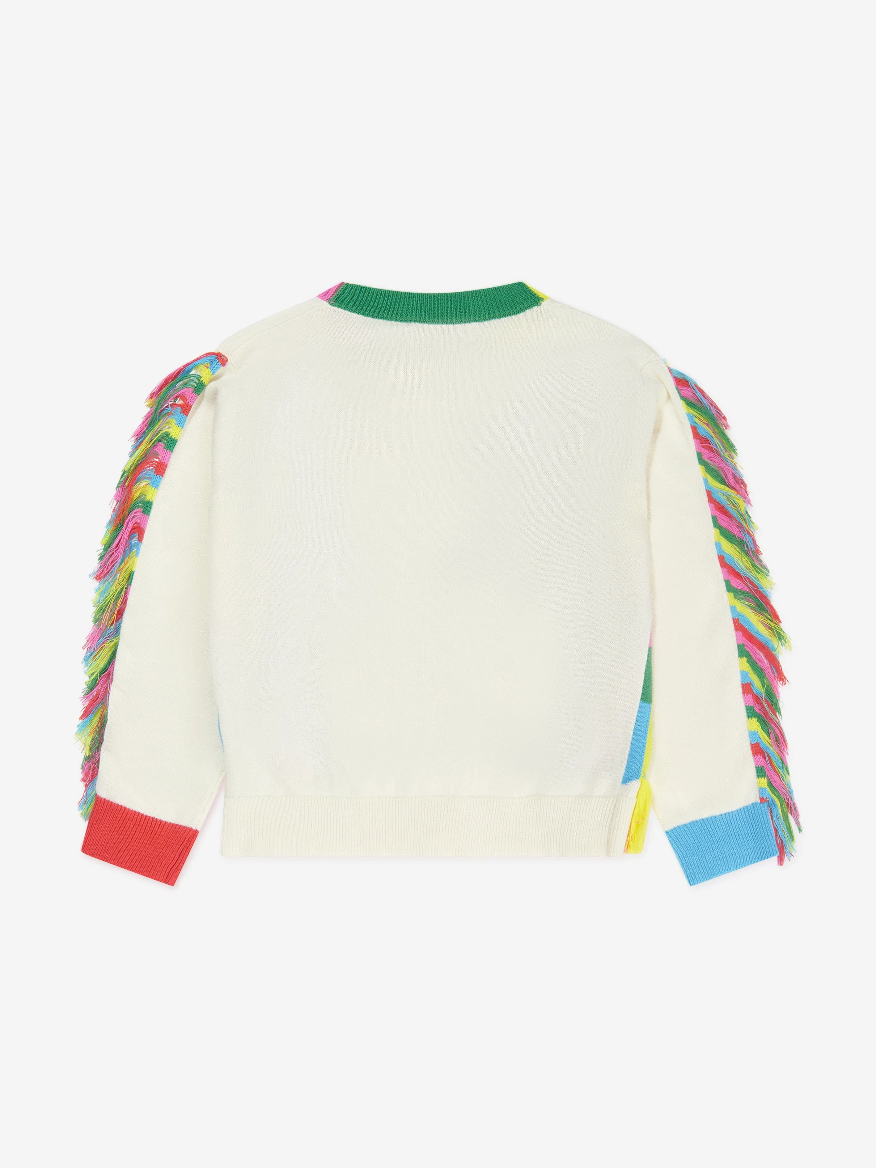 Stella McCartney Girls Knitted Parrot Cardigan in Ivory