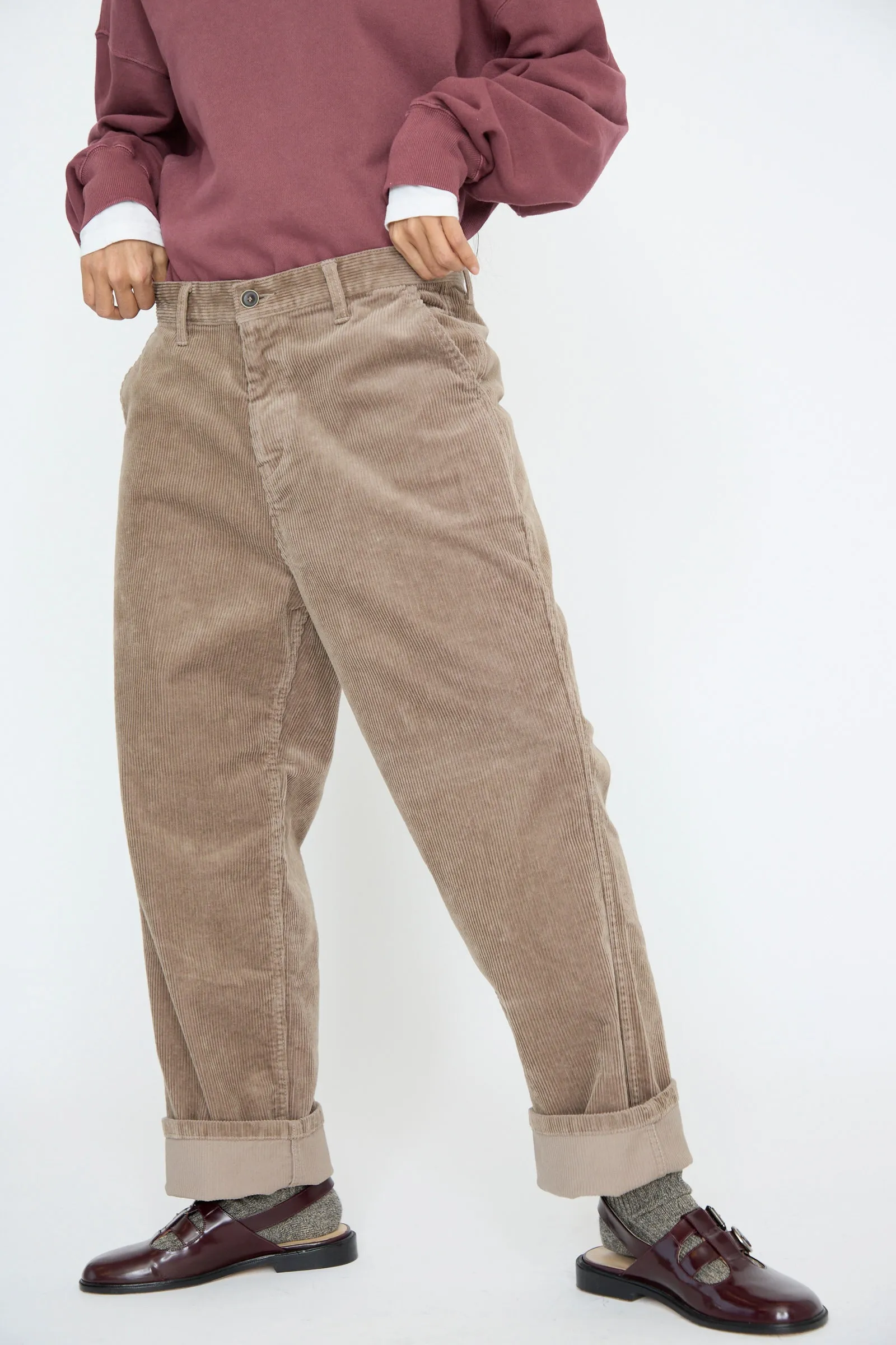 Stretch Call Corduroy Pants in Mocha