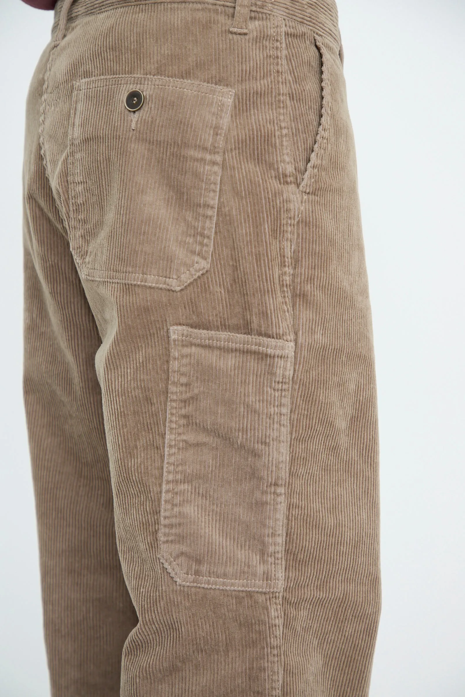 Stretch Call Corduroy Pants in Mocha