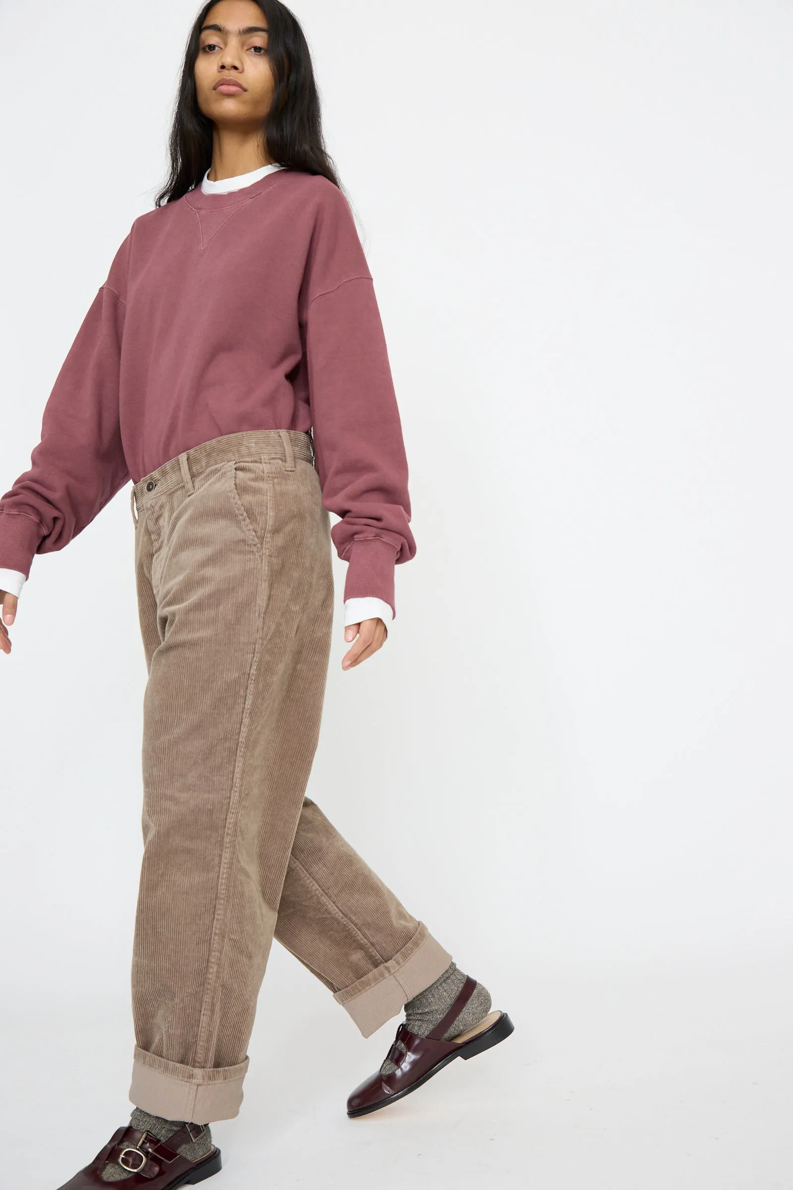 Stretch Call Corduroy Pants in Mocha