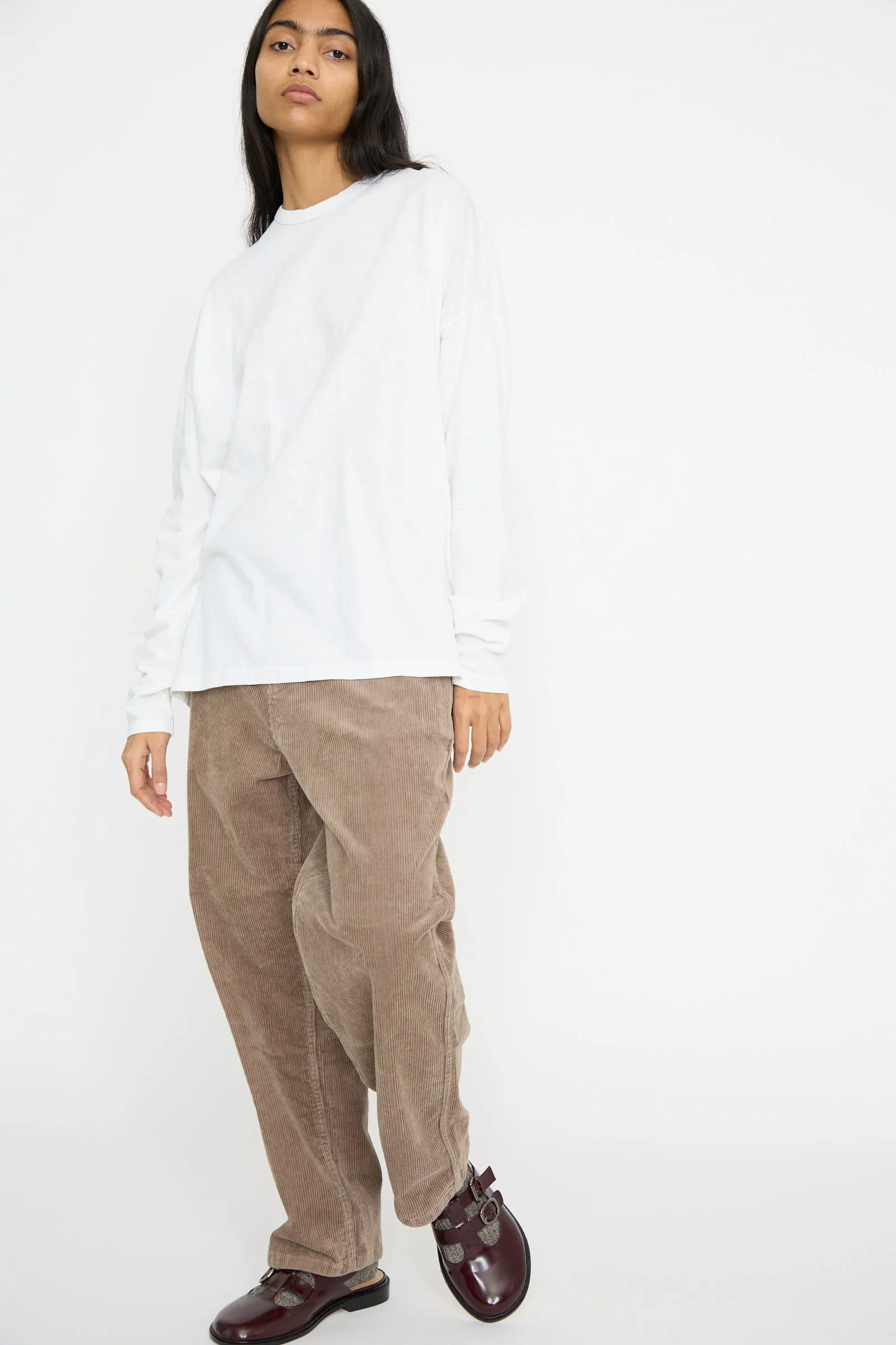 Stretch Call Corduroy Pants in Mocha