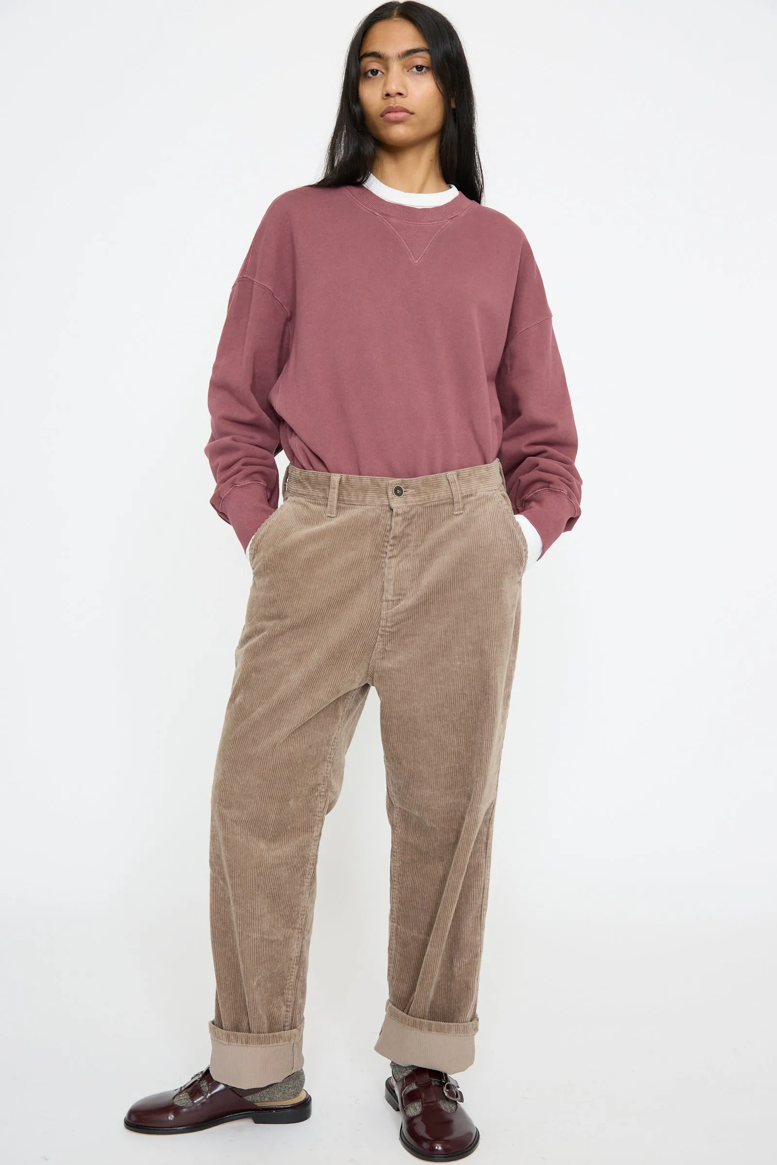Stretch Call Corduroy Pants in Mocha
