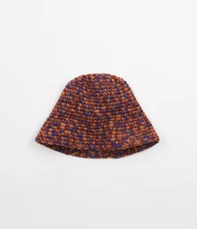 Stussy Melange Yarn Knit Bucket Hat - Orange