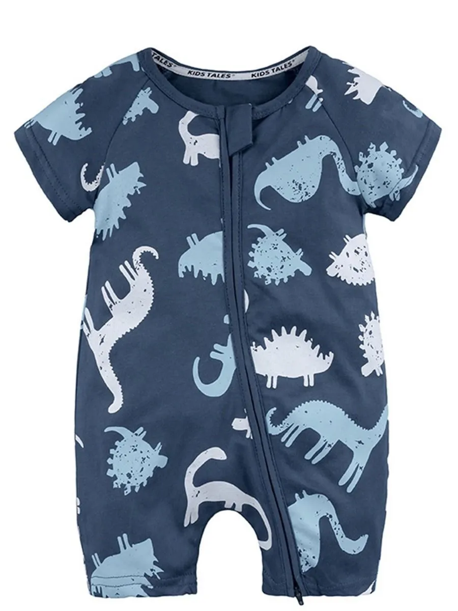 Summer Printed Bodysuit Infant Baby Onesie Overall