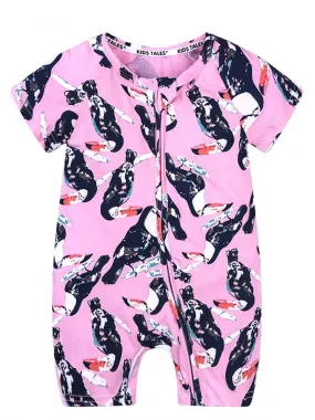 Summer Printed Bodysuit Infant Baby Onesie Overall
