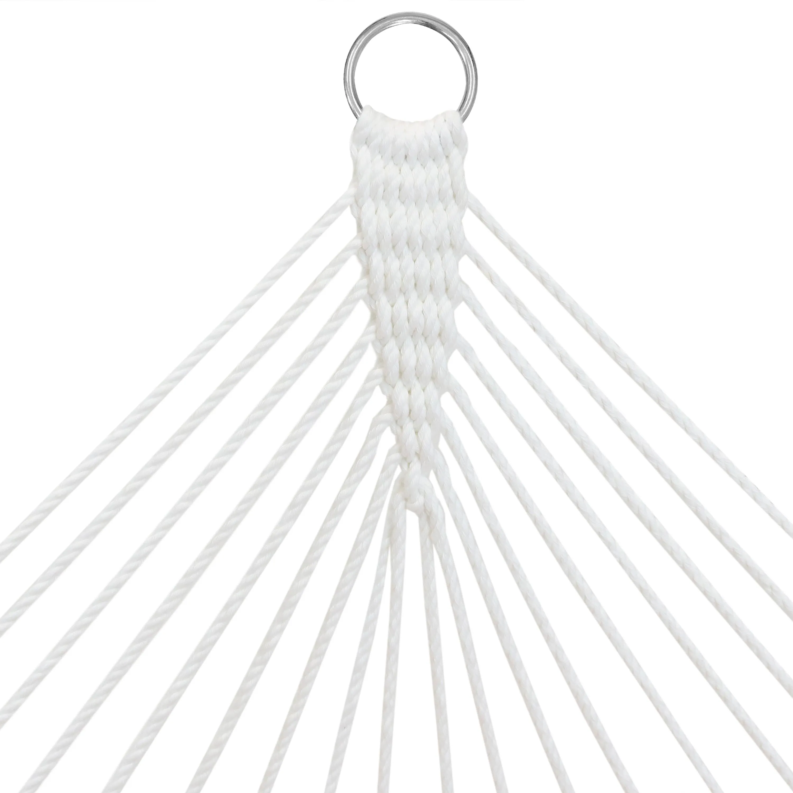 Sunnydaze 2-Person Fabric Spreader Bar Hammock and Pillow