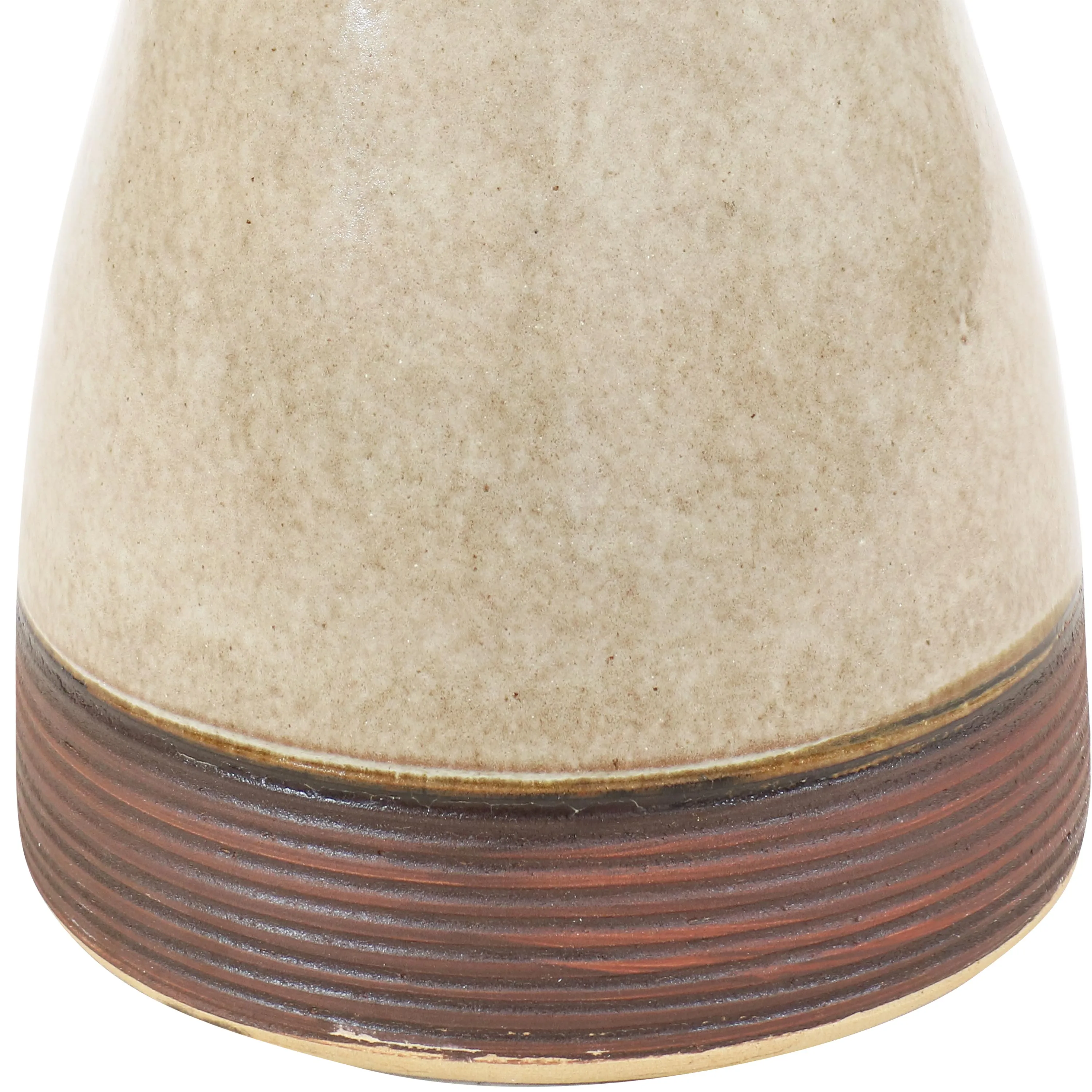 Sunnydaze Glazed Ceramic Duo-Tone Outdoor Bird Bath