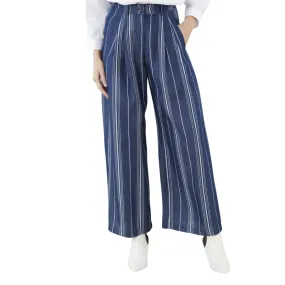 Swan Wide Leg Flowing Striped Pants