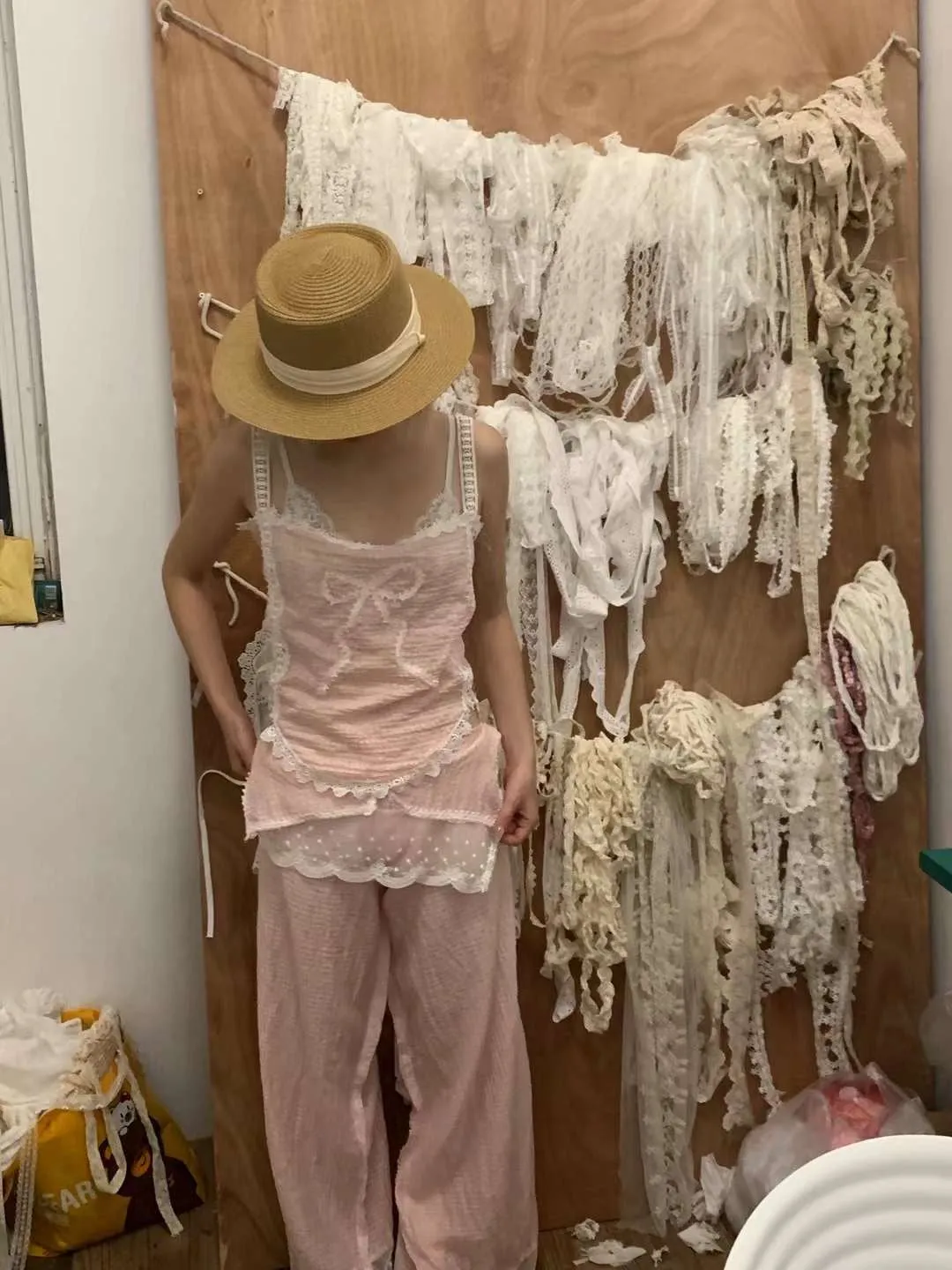 [Tailor Made] Sakura Aroma Handmade Crop Top Vest Linen Tank
