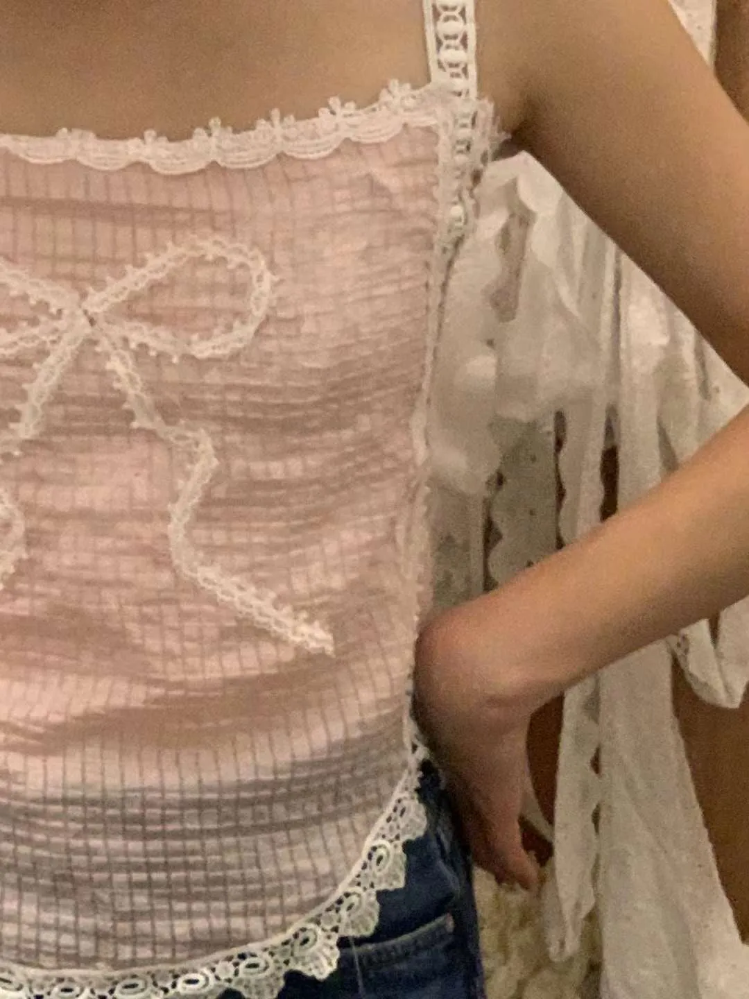 [Tailor Made] Sakura Aroma Handmade Crop Top Vest Linen Tank