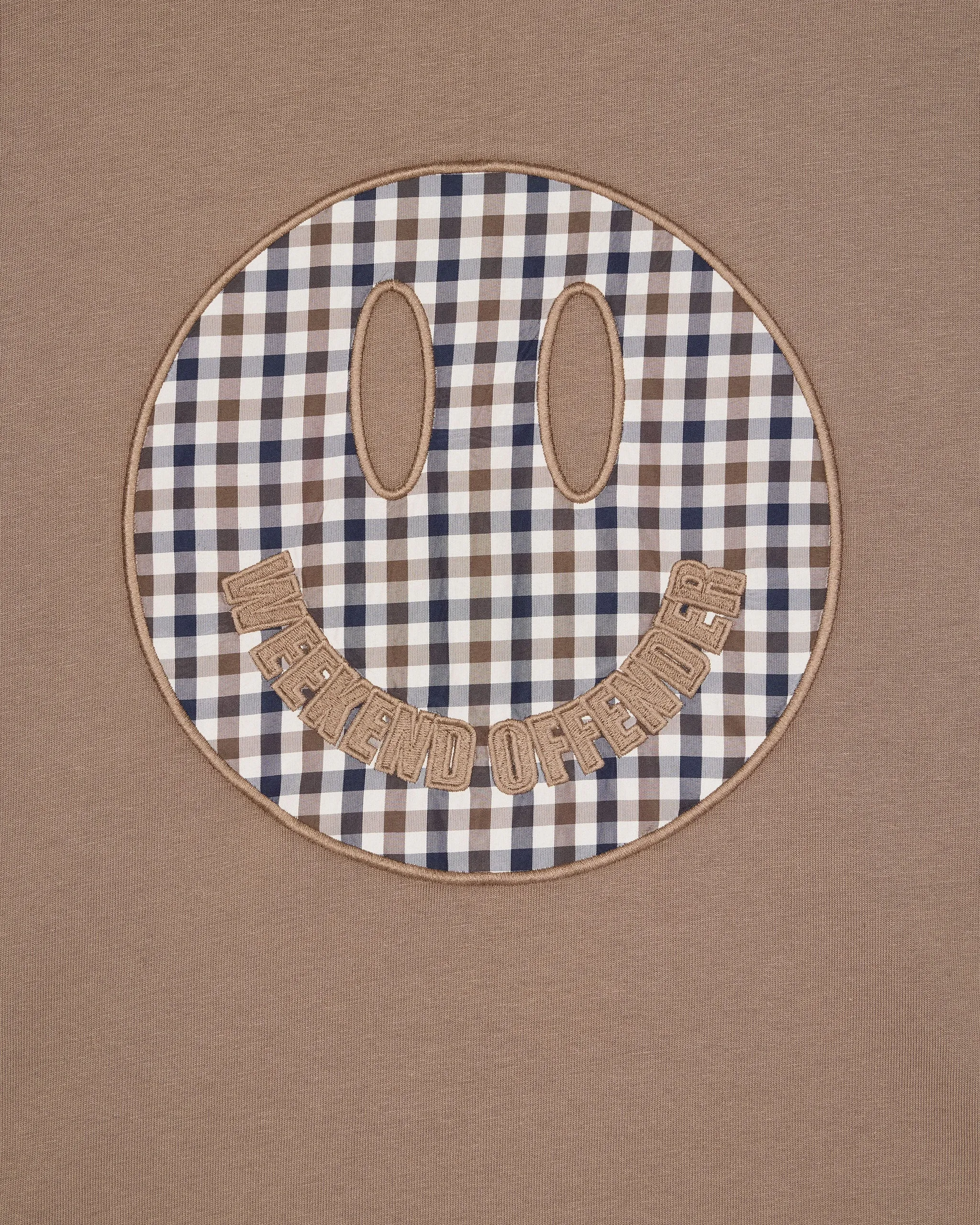 Tambay Smiley T-Shirt Mocha Brown/Mid House Check