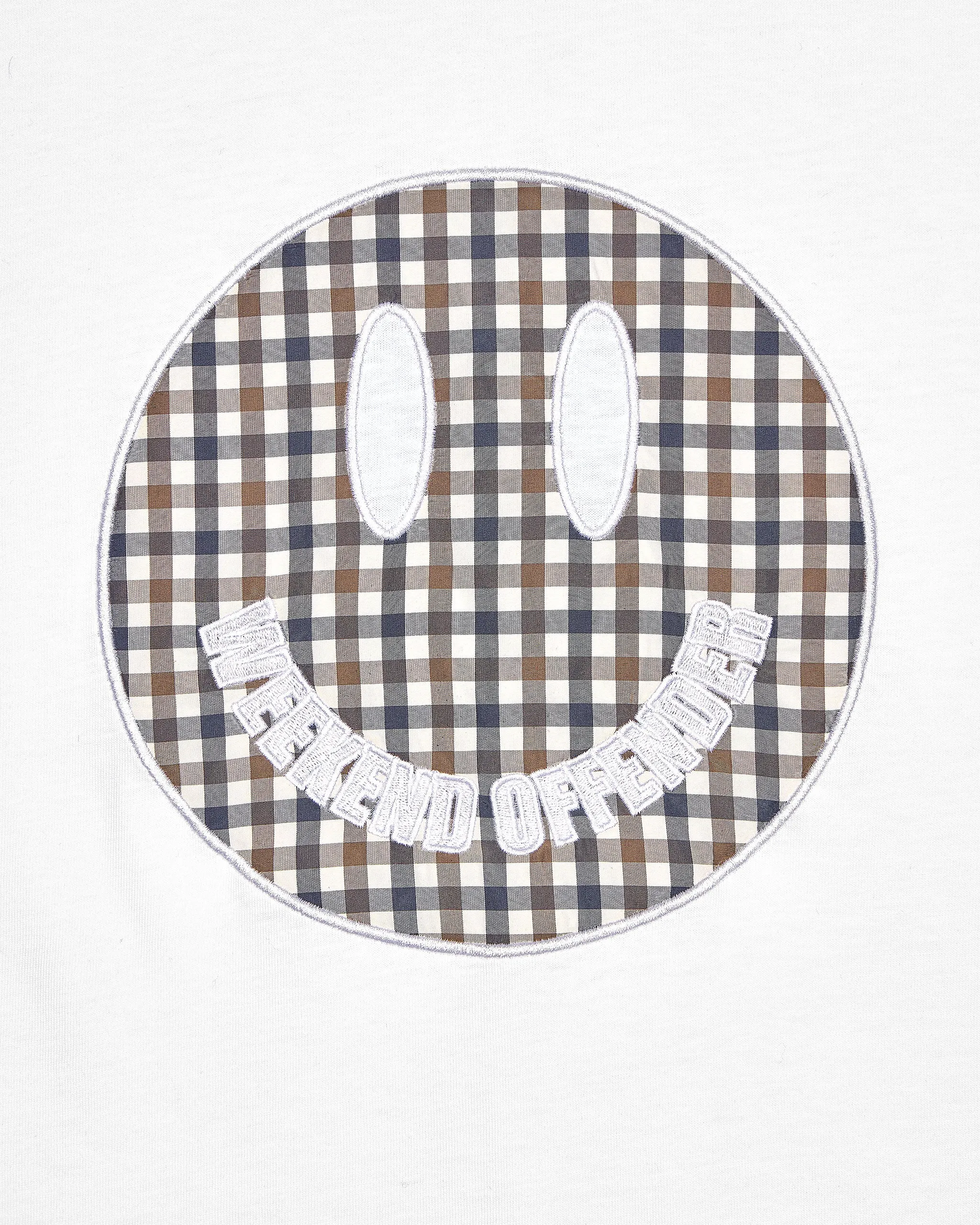 Tambay Smiley T-Shirt White/Mid House Check
