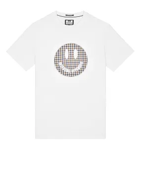 Tambay Smiley T-Shirt White/Mid House Check