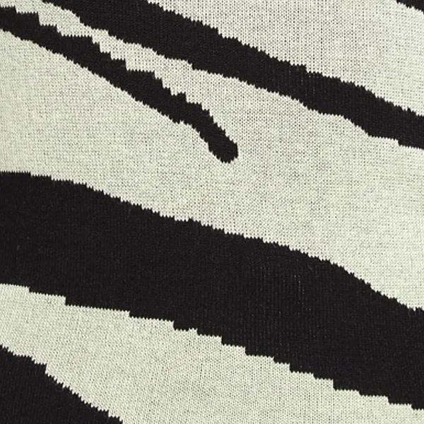 Tara Zebra Print Mockneck Top