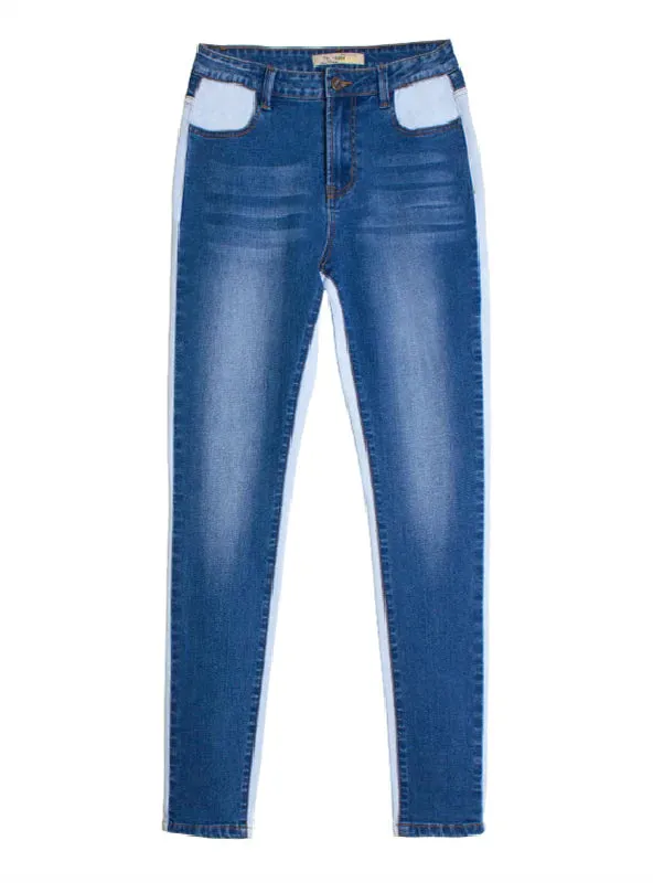TastyHottie - SLIM-FIT STITCHING COLOR MATCHING PENCIL PANTS