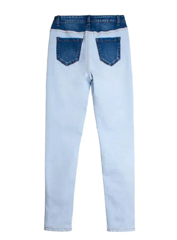 TastyHottie - SLIM-FIT STITCHING COLOR MATCHING PENCIL PANTS