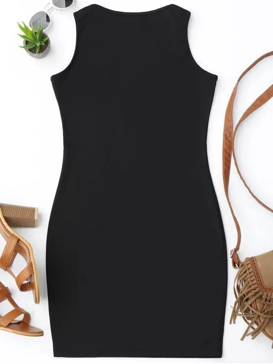 TastyHottie - Stunning Floral Patched Fishnet Bodycon Dress