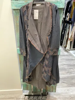 Tea Dye Denim Long Duster Jacket by The Paperlace