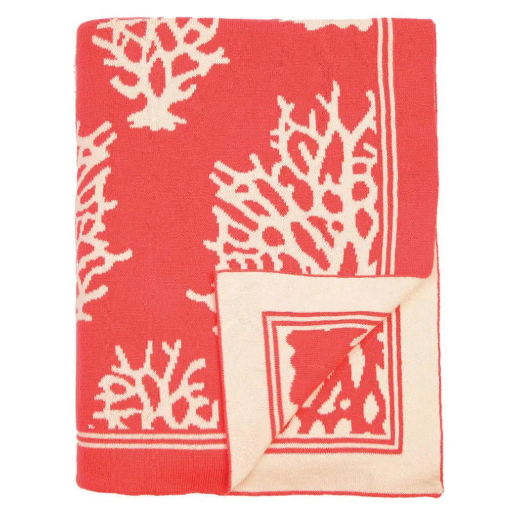 The Coral Reef Reversible Patterned Throw