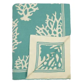 The Teal Reef Reversible Patterned Throw