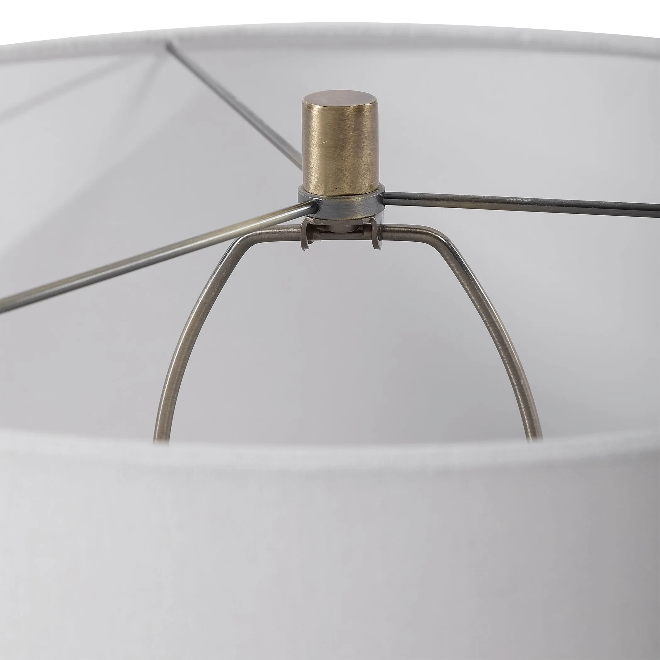 Uttermost Strauss White Ceramic Table Lamp