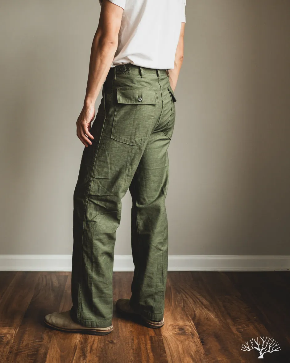 Vintage Fit Fatigue Pants - Dark Olive