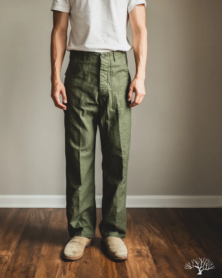 Vintage Fit Fatigue Pants - Dark Olive