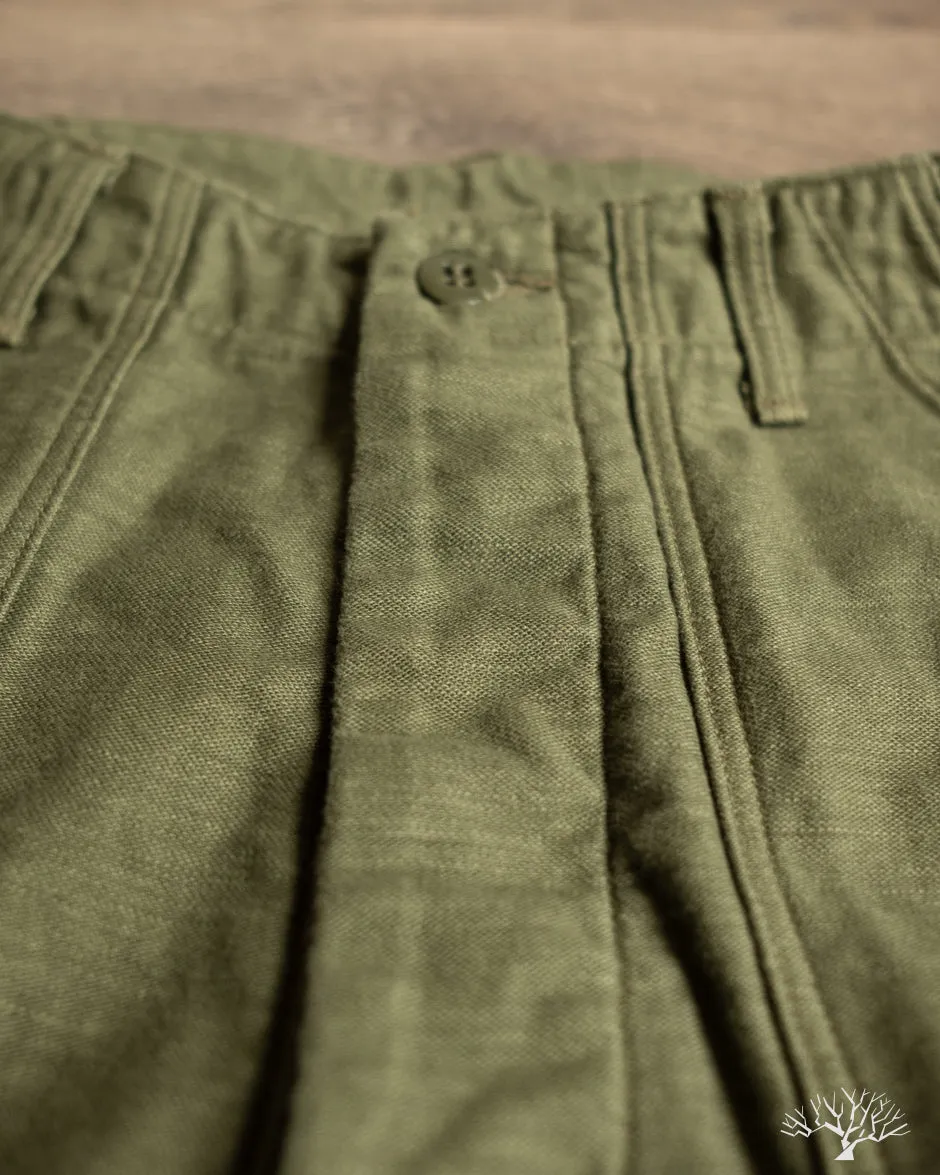 Vintage Fit Fatigue Pants - Dark Olive