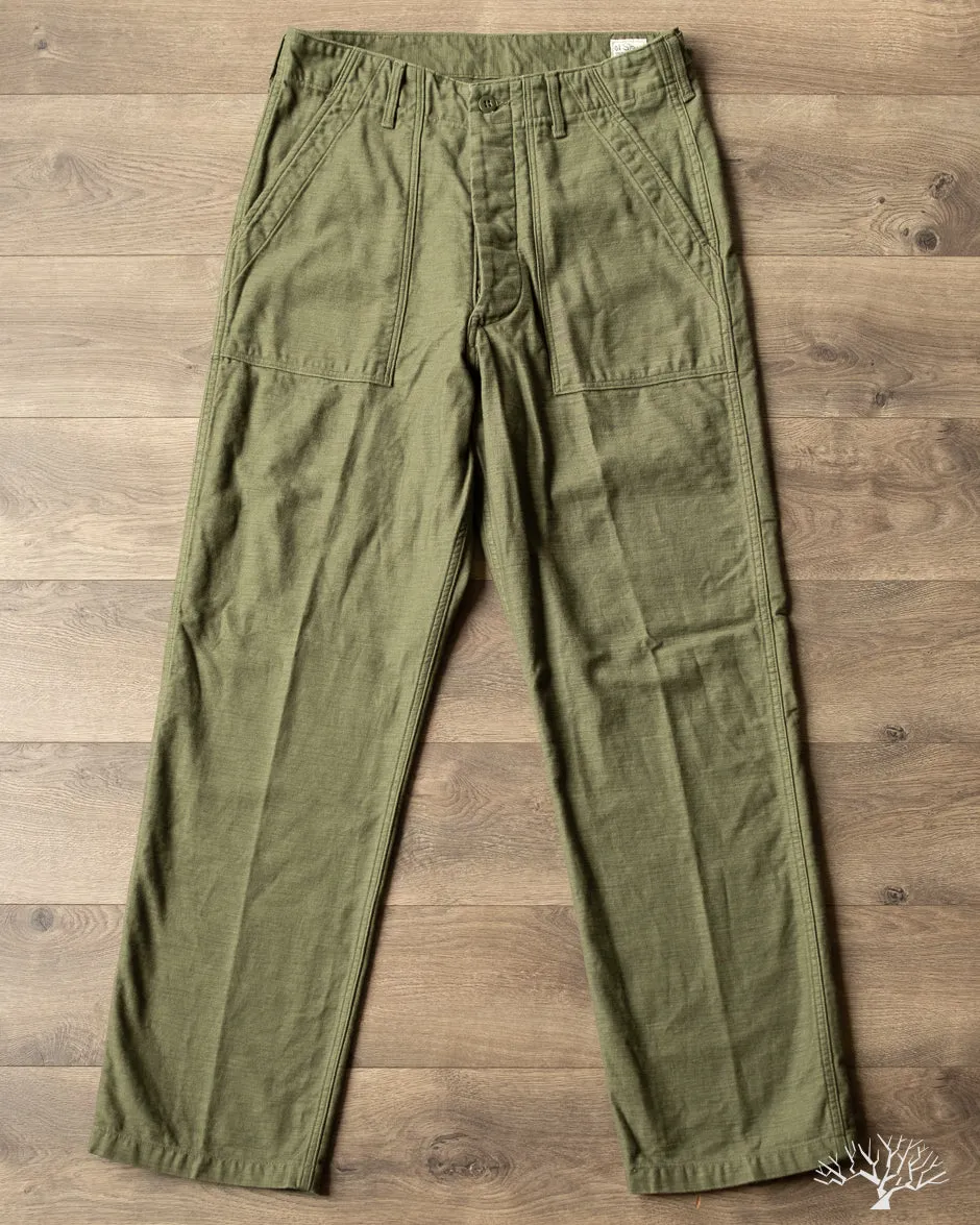 Vintage Fit Fatigue Pants - Dark Olive