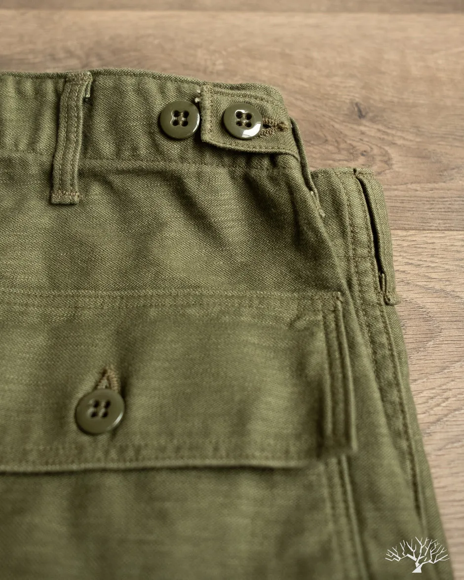 Vintage Fit Fatigue Pants - Dark Olive