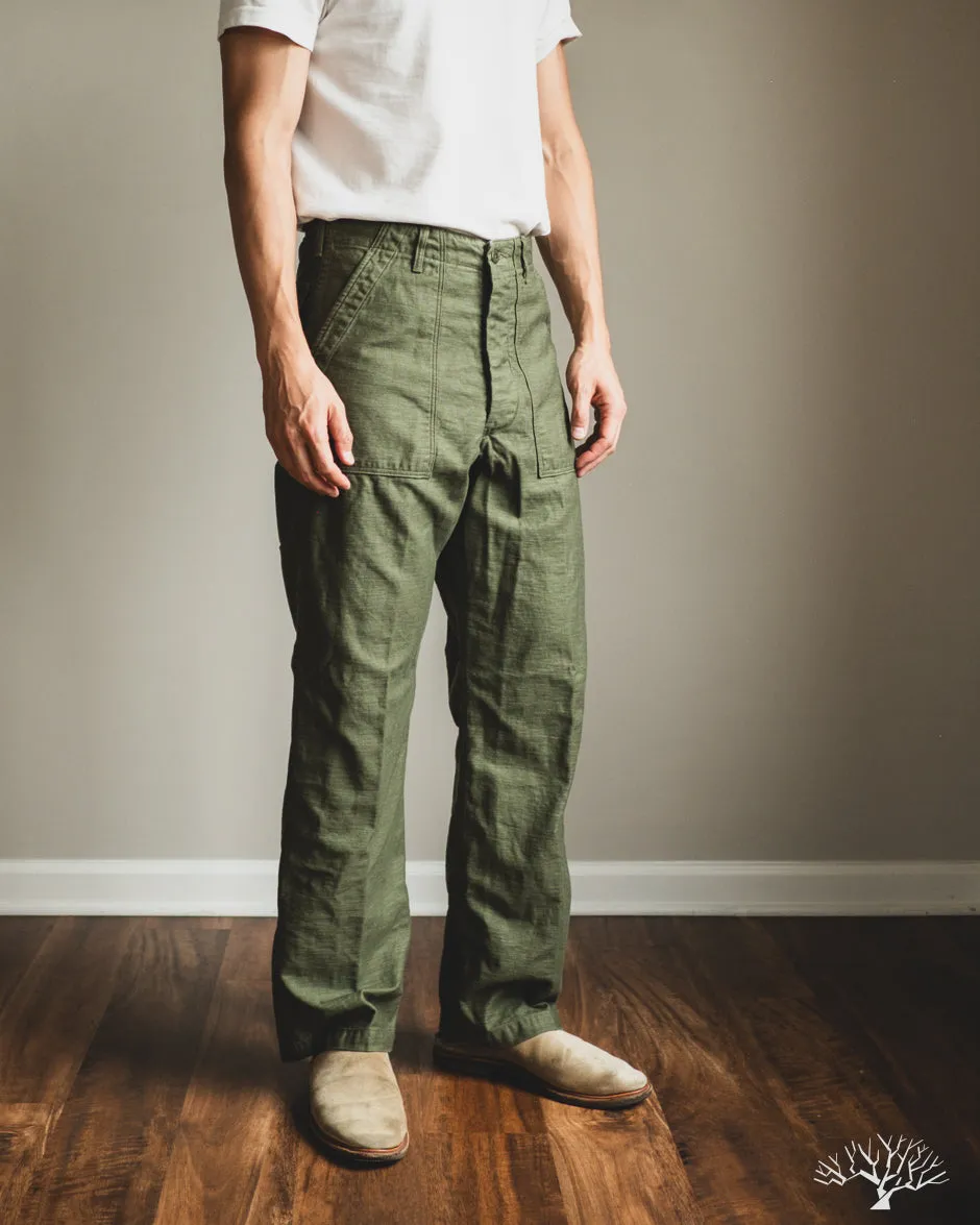 Vintage Fit Fatigue Pants - Dark Olive