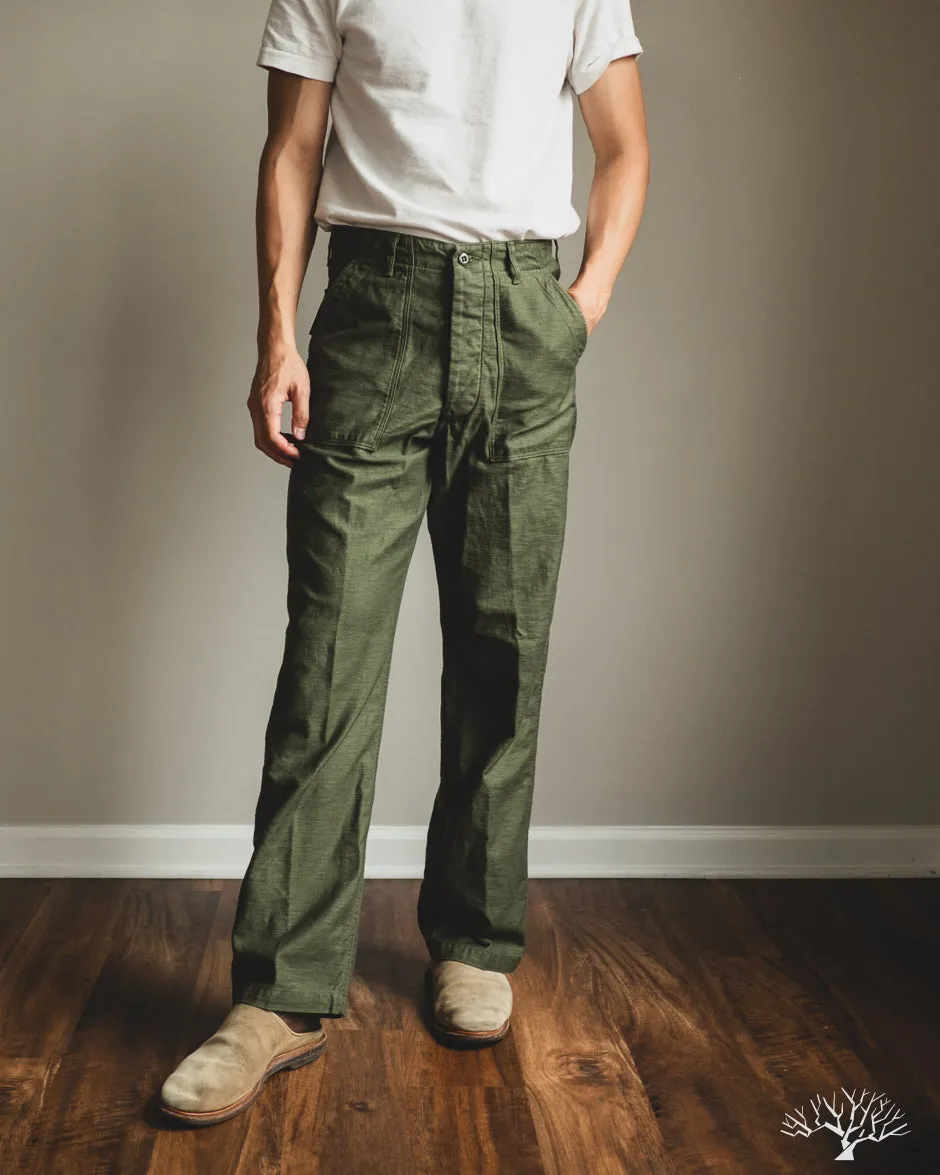 Vintage Fit Fatigue Pants - Dark Olive