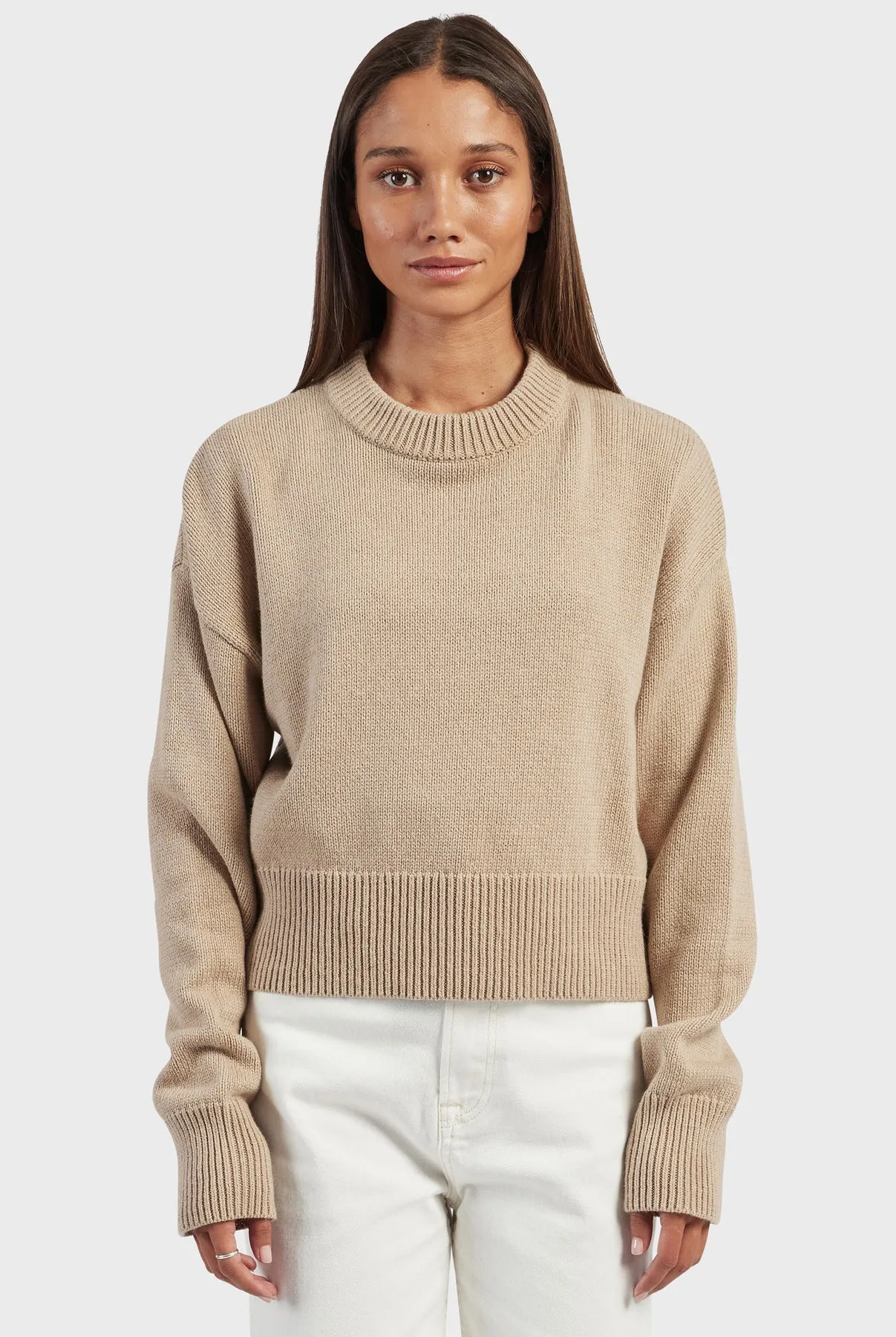 (W) Malibu Crew in Elm Beige
