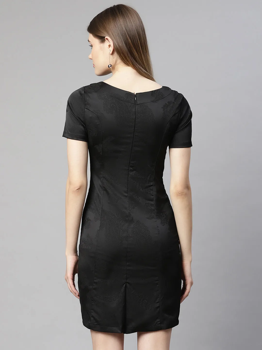 Women Black Hosiery Dress