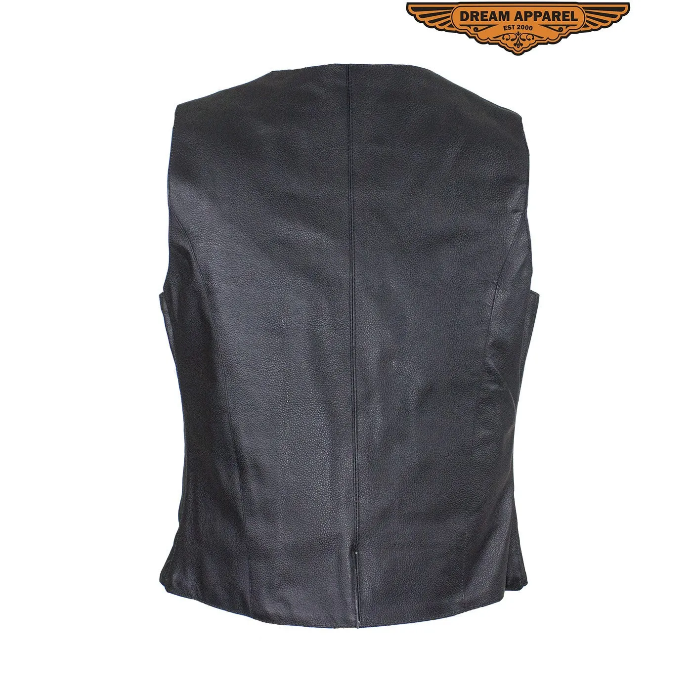 Women's Concealed Gun Pocket Vest W/ Side Laces – Black