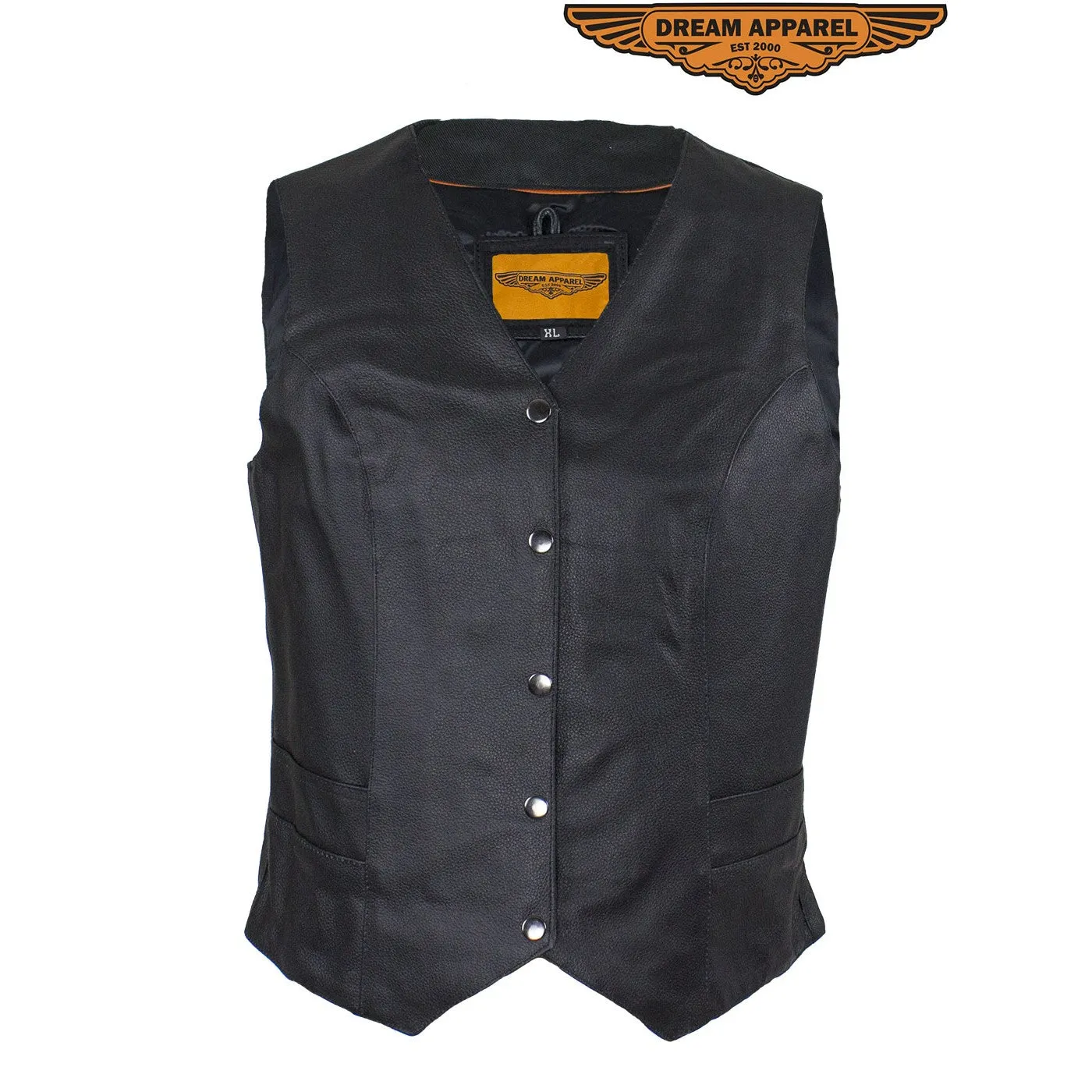Women's Concealed Gun Pocket Vest W/ Side Laces – Black