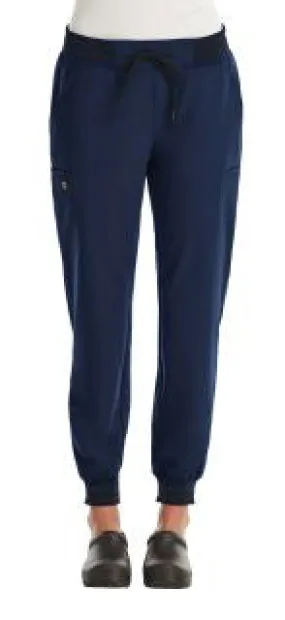 Womens Full Waistband Jogger Pant by Maevn (Regular) XXS-3XL / Navy