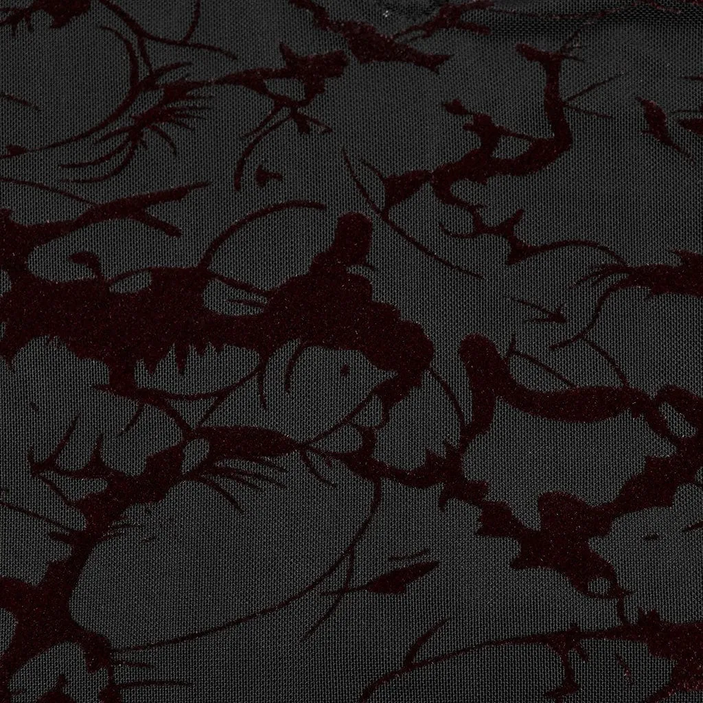 Women's Plus Size Gothic Plunging Bat Sleeved Black Red Witch Dress