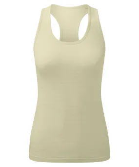 Womens TriDri® recycled seamless 3D fit multi-sport flex vest | Sage Green Melange