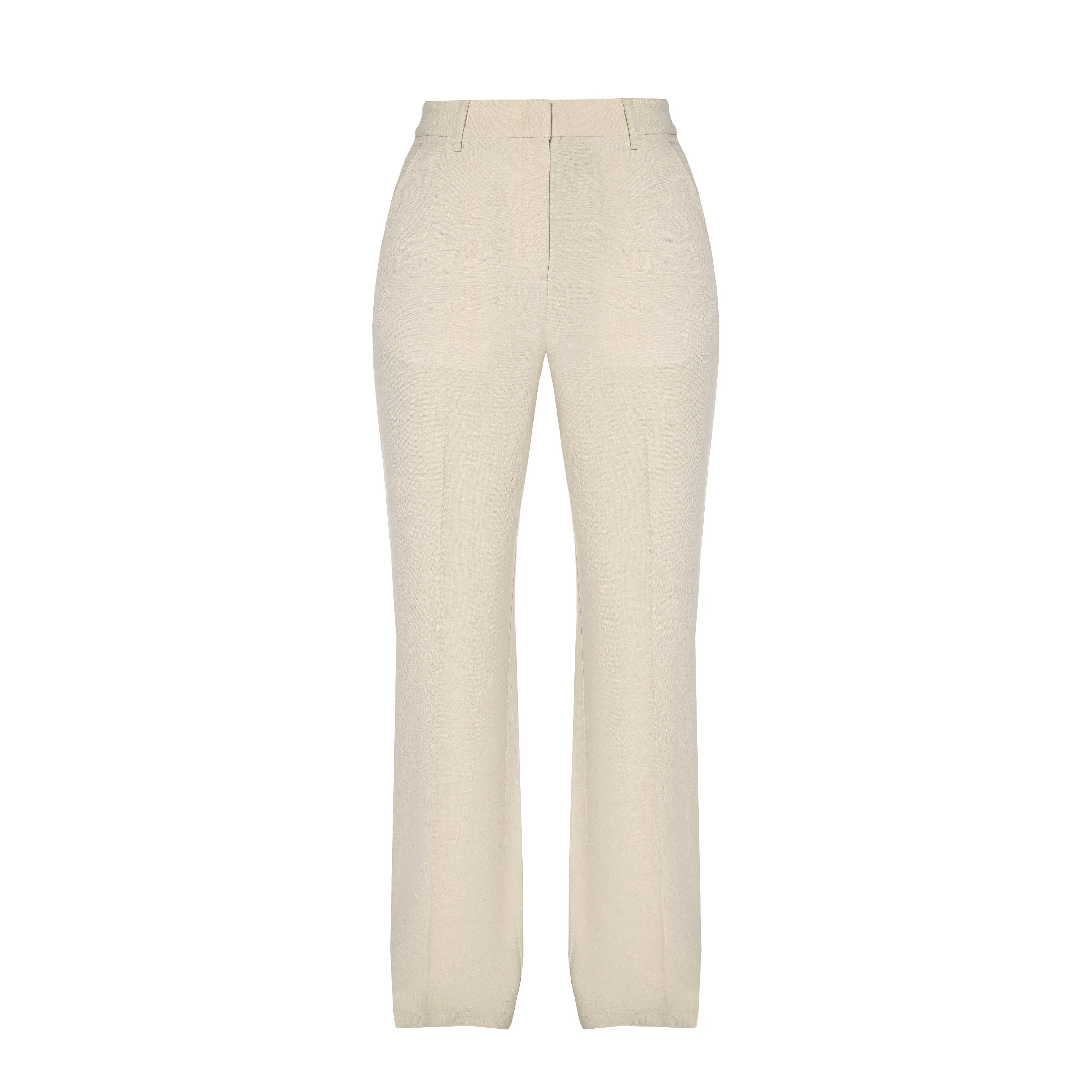 ZIP LEG PANTS - OFF WHITE